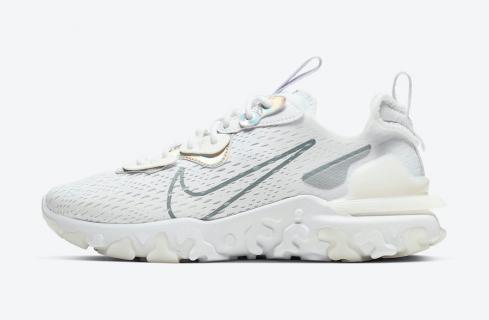 รองเท้า Nike React Vision White Iridescent Particle Grey CW0730-100