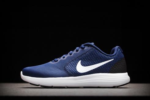 Nike Revolution 3 Orange Blue White Mens Running Shoes 819300-406