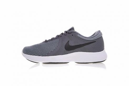 Tênis de corrida Nike Revolution 4 cinza escuro preto branco 908988-010