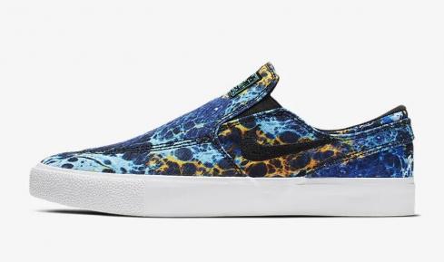 Nike SB Zoom Janoski Slip Canvas RM Premium Multi Color Cabana Gum Light Brown Noir CJ7760-900