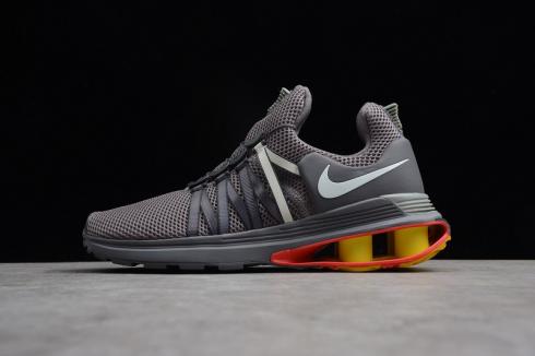 Nike Shox Gravity Dark Grey Yellow Orange AQ8553-006