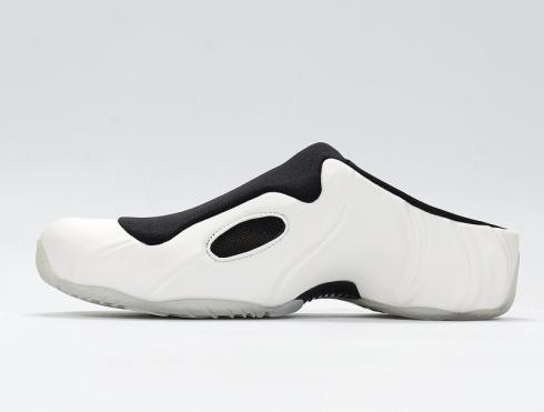 Nike Solo Pánské Slides White Black Metallic Silver Casual Shoes 644585-100