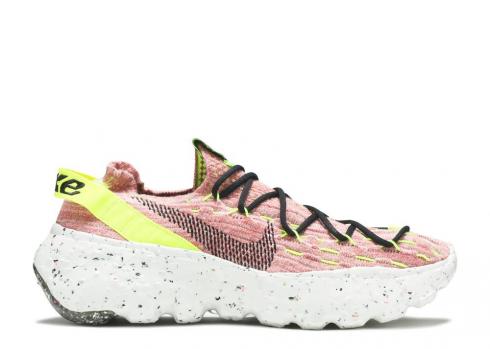 Nike Space Hippie 04 Light Arctic Pink Lemon Venom Black CZ6398-700