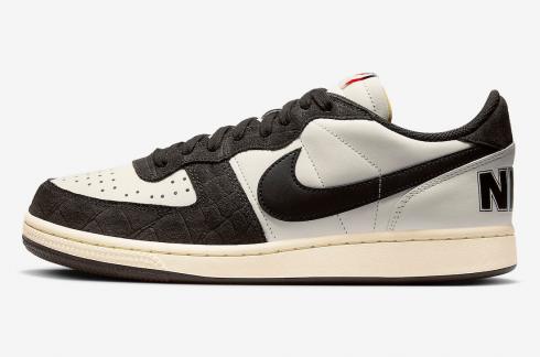 Nike Terminator Low Croc Velvet Brown Black Sail Coconut Milk FN7815-200