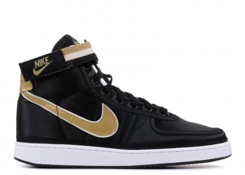 Nike Vandal High Supreme Qs White Black Gold Metallic AH8652-002