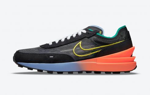 Nike Waffle One Black Hyper Crimson Aluminium Yellow Strike DM9049-001