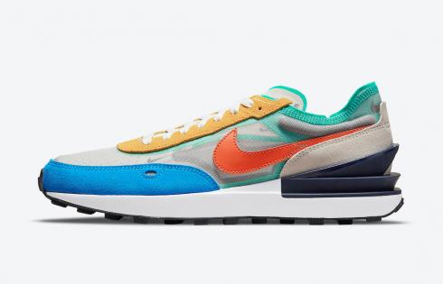 Nike Waffle One Senf Orange Blau Türkis Grau DN9253-001