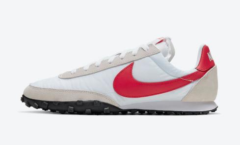 Nike Waffle Racer Red Swoosh White Grey CN8116-100 。