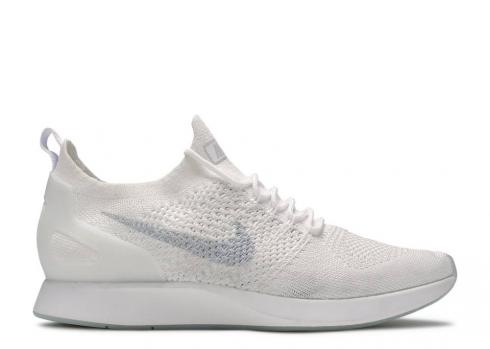 Nike Womens Air Zoom Mariah Flyknit Racer White Pure Platinum AA0521-101