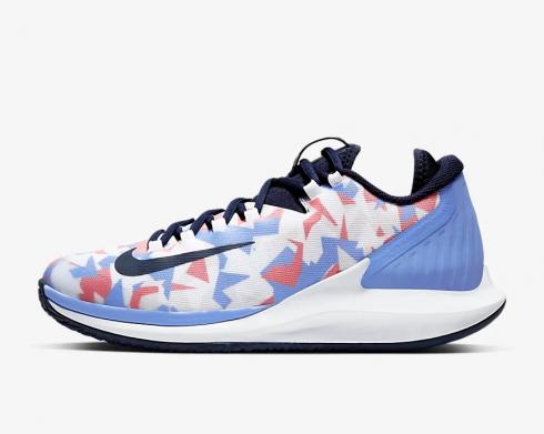 Nike Dames Court Air Zoom Zero Prism Print Wit Sunblush AA8022-406