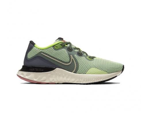 Nike Womens Renew Run Barely Volt Smoke Grey Canyon Pink Pale Ivory CK6360-700