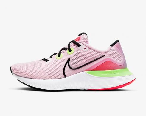 Nike Womens Renew Run Pink Foam Psychic Blue Laser Crimson Black CW5637-600