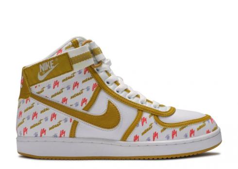 Nike Womens Vandal High Lx Meant To Fly Particle Gold Citron Dark Beige White AH6826-101