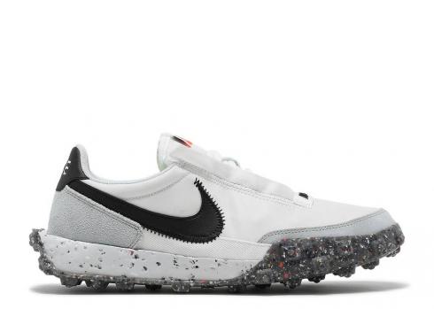 Nike Womens Waffle Racer Crater White Black Photon Grey Dark Summit Dust CT1983-104