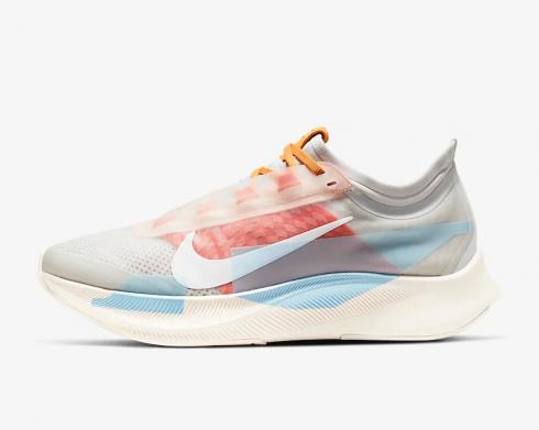 Nike Womens Zoom Fly 3 Photon Team Orange Psychic Blue White CJ0404-001