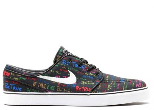 Nike Zm Stefan Janoski Cnvs Qs Be True Blanco Multi Negro 702981-009