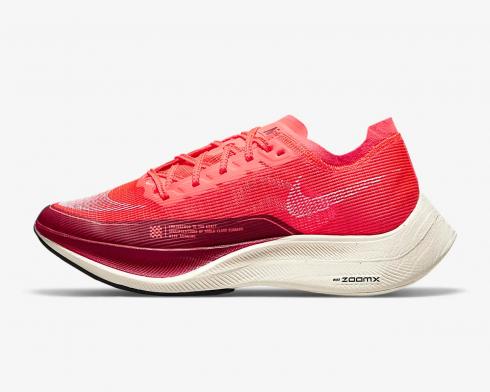 Nike ZoomX VaporFly NEXT% 2 플래시 크림슨 노블 레드 퓨어 플래티넘 CU4123-600, 신발, 운동화를