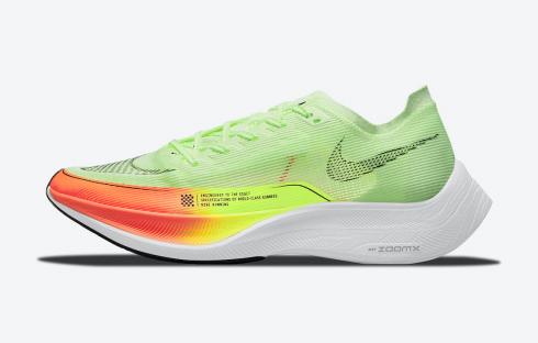 Nike ZoomX VaporFly NEXT% 2 Verde Bianca Arancione CU4111-700