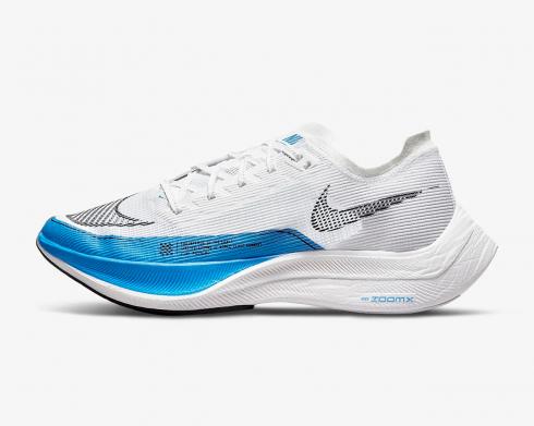 Nike ZoomX VaporFly NEXT% 2 Blanc Photo Bleu Chaussures CU4111-102