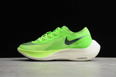 Nike ZoomX VaporFly Next% Electric Green Black Guava Ice 2020 Nuovo AO4568-300