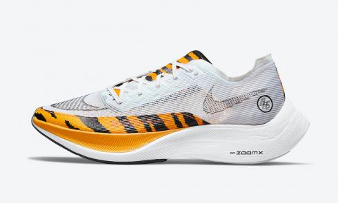Nike ZoomX Vaporfly NEXT% 2 White Black University Gold Orange DM7601-100