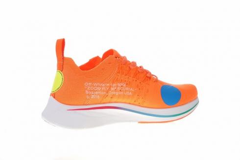 nike zoom off white orange