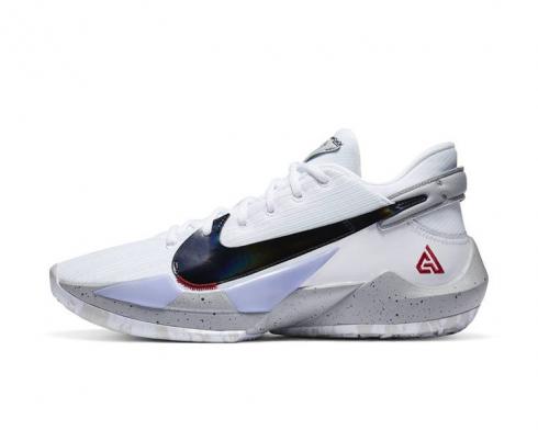 Nike Zoom Freak 2 White Black Gym Red Cement Grey CK5825-100