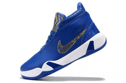 Nike Zoom Heritage N7 Royal Blue University Gold Basketball Shoes CI1683-400