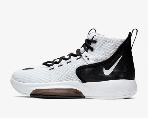 Nike Zoom Rize Team White Black Basketball Shoes BQ5468-100