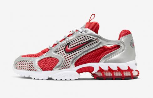 Nike Zoom Spiridon Caged 2 Varsity Red Silver CJ1288-600