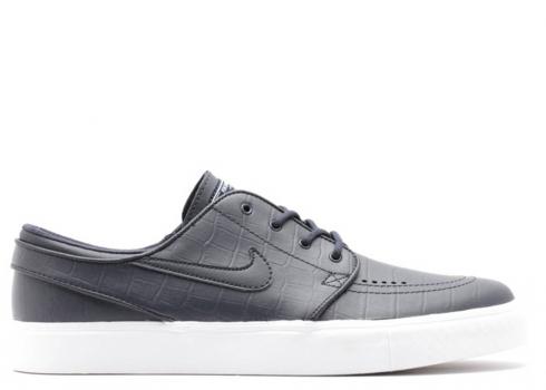 Nike Zoom Stefan Janoski L Qs Blauw Croc Obsidian Donkerwit Crys 708417-441