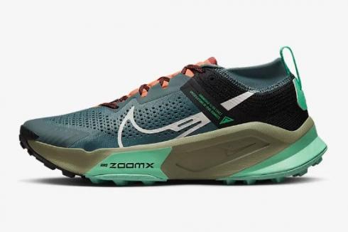 Nike Zoom X Zegama Mineral Straight Black Green Glow Light Bone DH0623-300