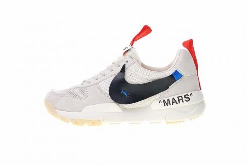 ИЗКЛЮЧЕНО Бял x Tom Sachs x NikeCraft Mars Yard 2 Сиво Черен Екип Червен AA2261-003