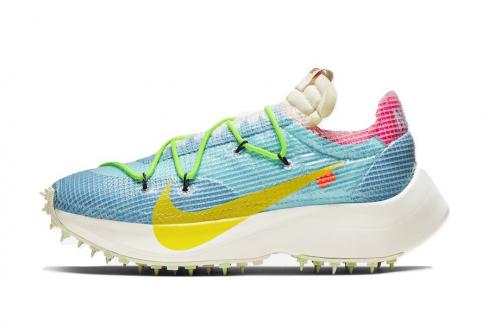 Off-White x Nike Womens Vapor Street Polarized Blue Tour Yellow Sail CD8178-400