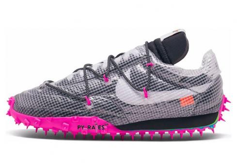 Off White Nike Waffle Racer Schwarz Weiß Fuchsia CD8180-001