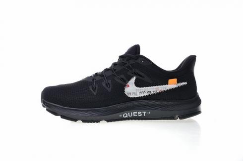 Off White X Nike Quest OW Đen Trắng Cam AA7403-101