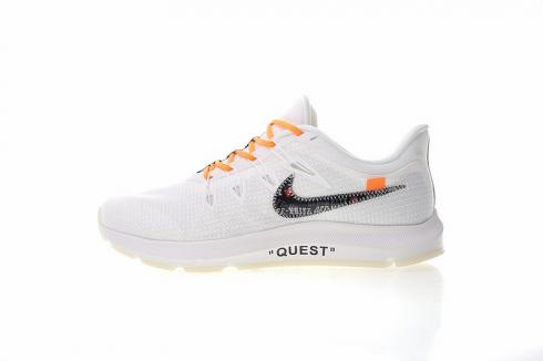 Off White X Nike Quest OW สีขาวสีส้ม AA7403-106