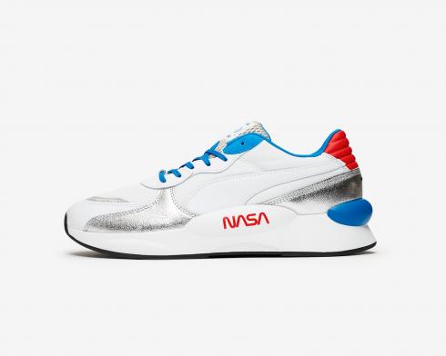 Puma RS 9.8 Space Agency White Blue Silver Mens Shoes 372509-01