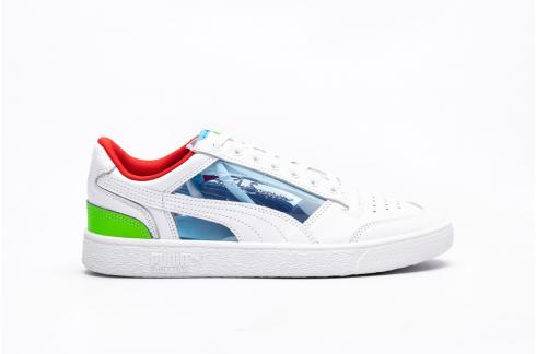 Puma Ralph Sampson Glass Bleu Blanc Vert Unisexe Chaussures 371986-02