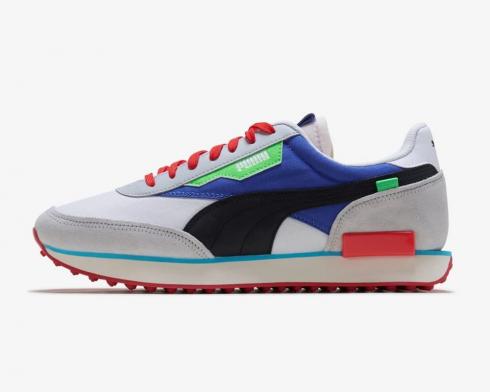 Sepatu Kasual Pria Puma Rider Ride On Red Dazz Blue Grey 372838-01