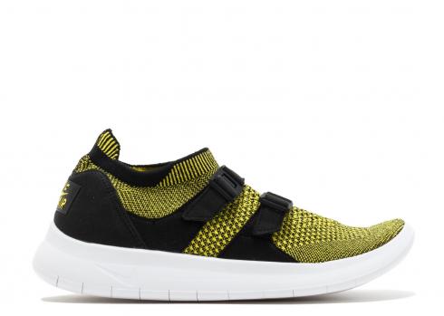 W Air Sockracer Flyknit Strike White Black Yellow 896447-003