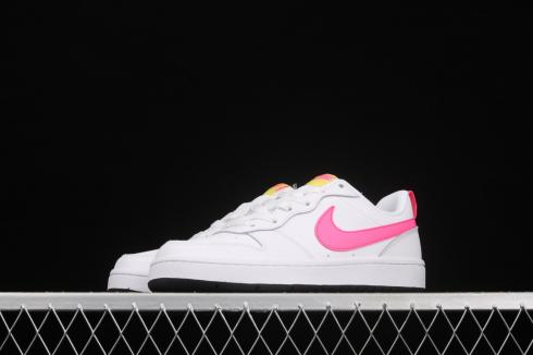 Womens Nike Court Borough Low 2 White Pink Shoes BQ5448 108 Nike