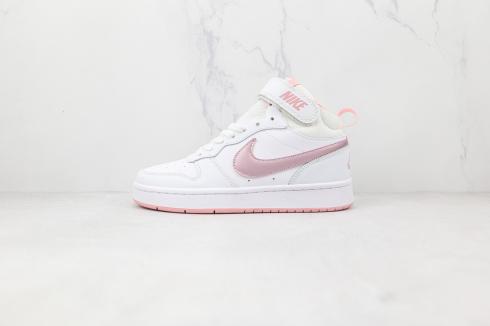 Dámské boty Nike Court Borough Mid 2 GS White Pink Glaze CD7782-105