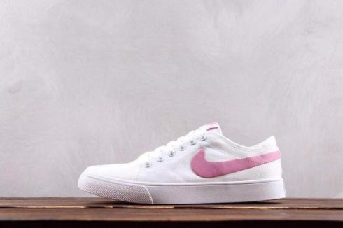 Damskie Nike Primo Court Leinwand Białe Różowe Buty Damskie 631635-101