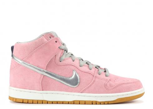Dunk High Pro Premium SB Concepts When Pigs Fly Real Pink Smmt Argento Bianco Metallico 554673-610
