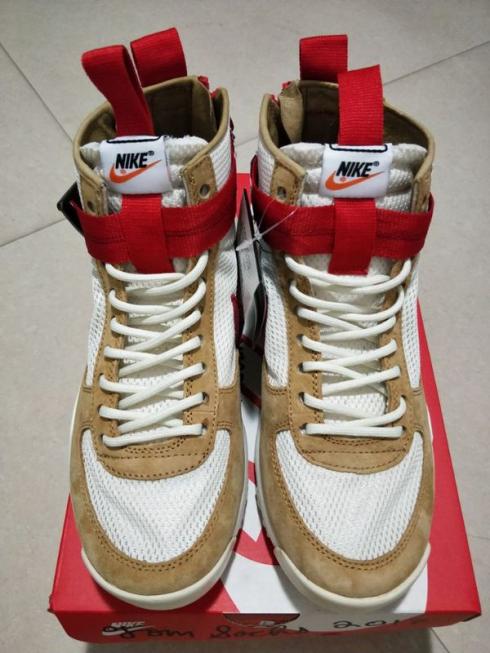 Nike DUNK SB Sepatu Pria Skateboard Tinggi Sepatu Gaya Hidup Putih Coklat 313171
