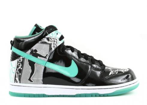 Nike SB Dunk High Dontrelle Willis Collection Royale 白色 Azzure 黑色 313599-041