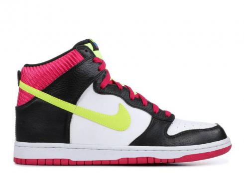Nike SB Dunk High Volt Hvid Sort Fireberry 317982-127