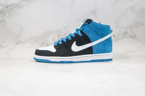 Nike SB Dunk High Pro 發送幫助 黑白-藍色 Reef 305050-014