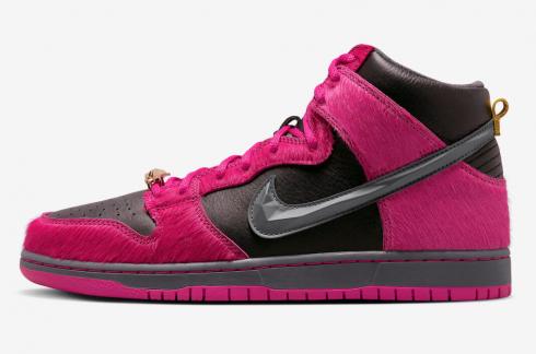 Nike SB Dunk High Run The Jewels Active Pink Black DX4356-600